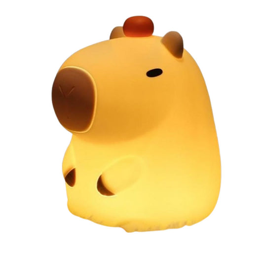 Capybara Lamp knuffelbaar nachtlampje met zacht wit licht