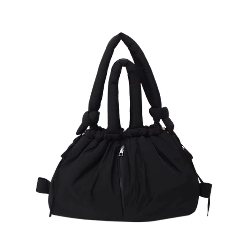 Puffer Tas™ in zwart – trendy gewatteerde nylon tas voor dames