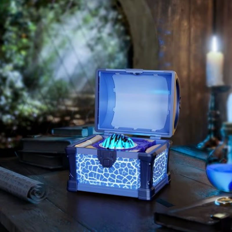 Noorderlicht projector creëert rustgevende verlichting tijdens meditatie of yoga