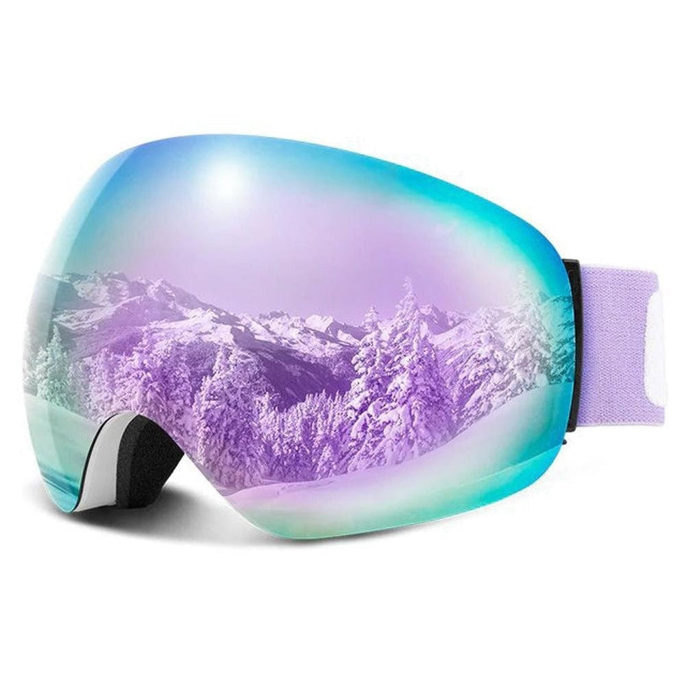 Wit-zilveren LUMINAX™ ski goggles variant UV-bescherming