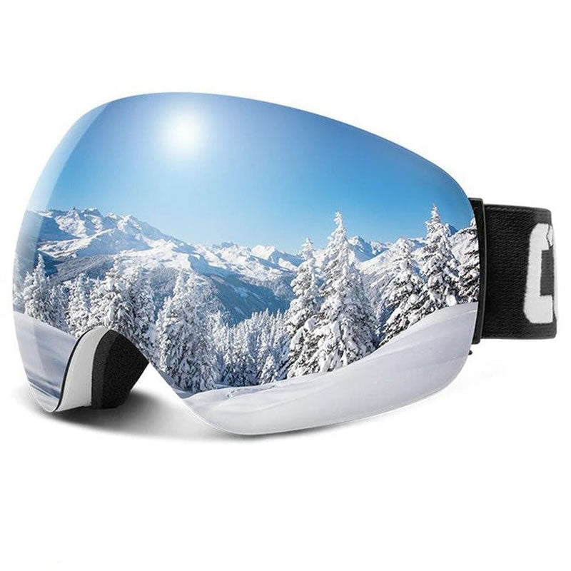 LUMINAX™ luxe ski goggles front view contrastversterrend