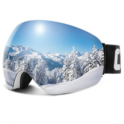 LUMINAX™ luxe ski goggles front view contrastversterrend