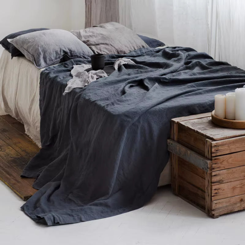 🛏️ MAISONPURE™ | PUUR LINNEN LAKENS VAN  100% STEENGEWASSEN FRANS LINNEN